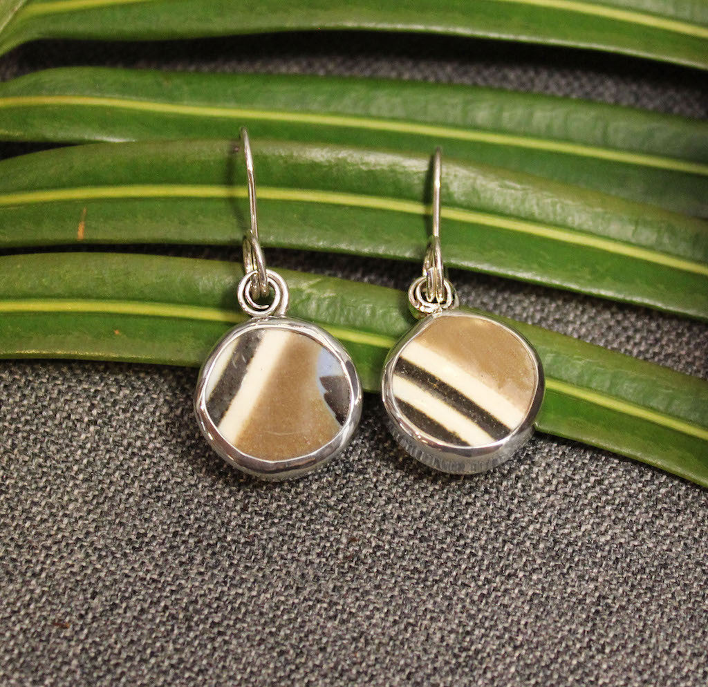 Chocolate Mousse Chaney Sterling Silver Earrings