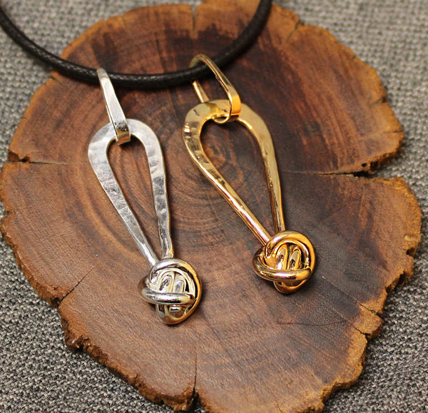 Crucian Knot Drop Pendant