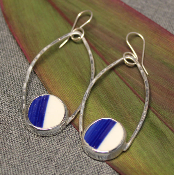 Half and Half Chaney Sterling Silver Earrings