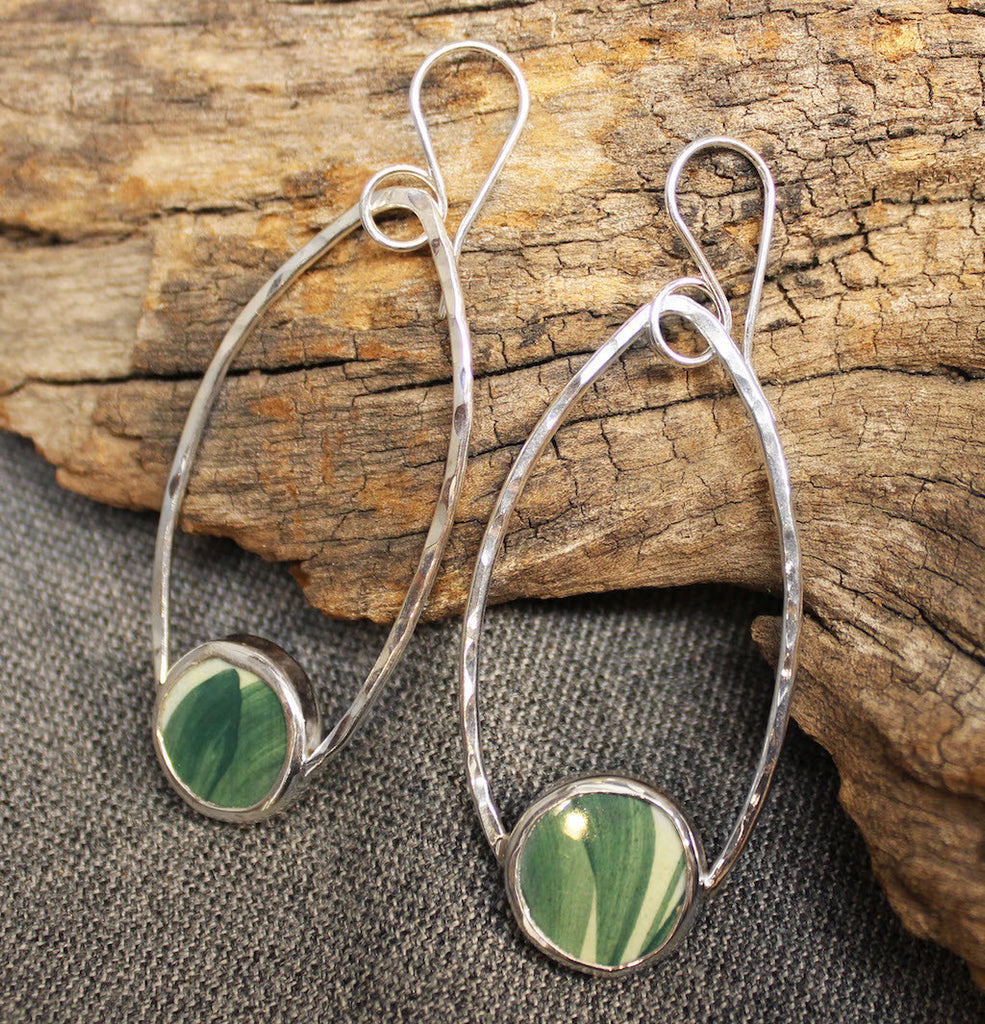 Rainforest Palms Chaney Sterling Silver Earrings