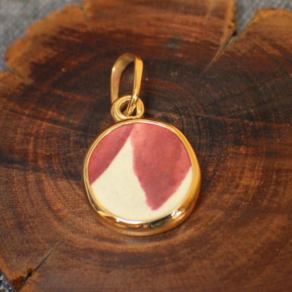Rose Pedal Chaney 14k Gold Pendant
