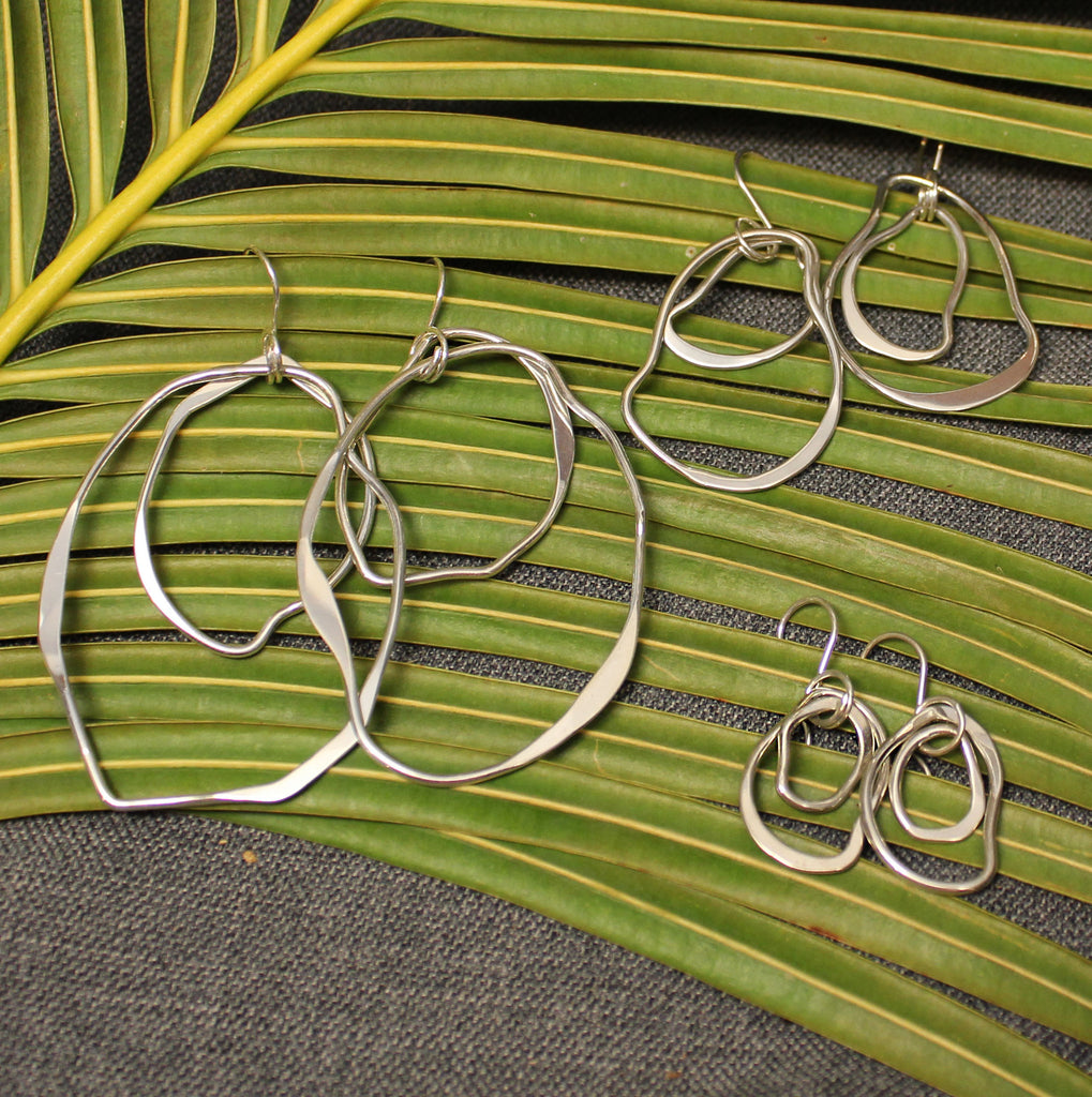 Shard Sterling Silver Drop Earrings