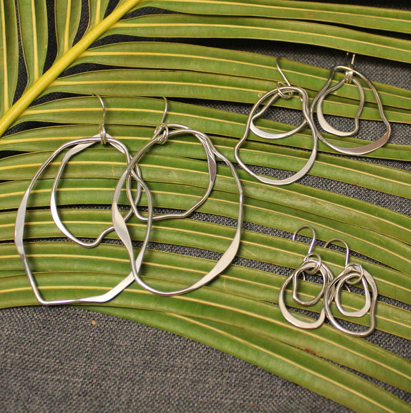 Shard Sterling Silver Drop Earrings