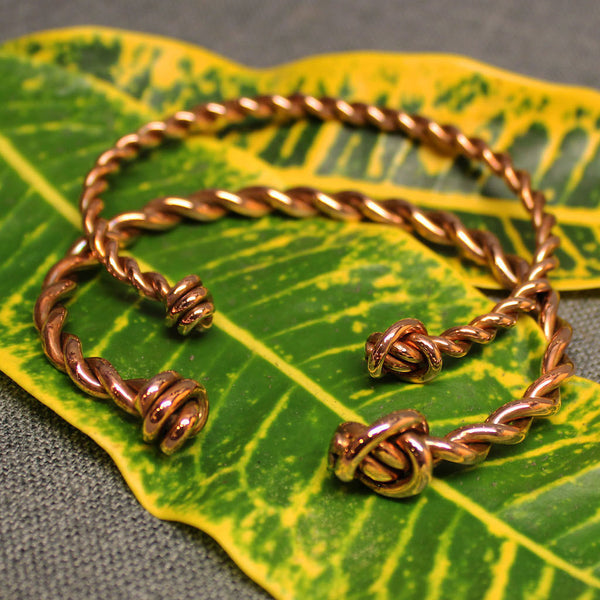 Twisted Knot Copper Cuff 