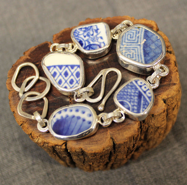 Venus Blue Trap Chaney Sterling Silver Bracelet